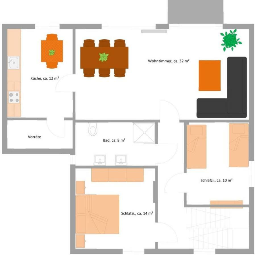 Das Burgberghaus Apartment Talaue 1.Og Bergstein Buitenkant foto
